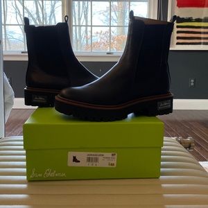 NIB Sam Edelman Black Leather Laguna Waterproof Boot